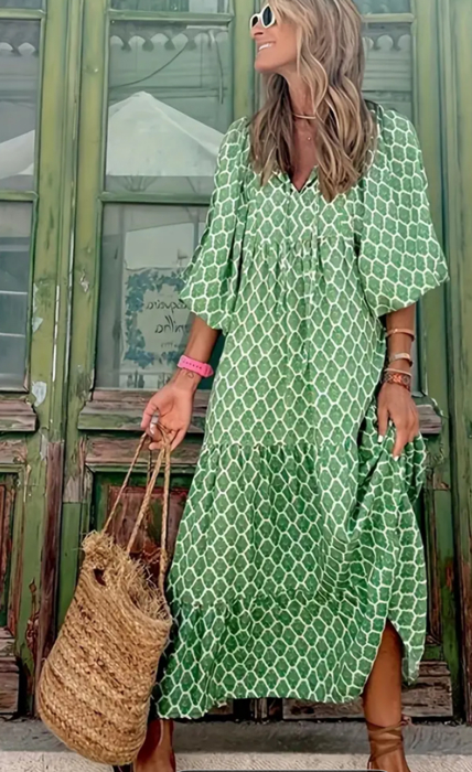 Chelsea Print Maxi Dress