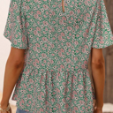  Floral Frenzy Butterfly Sleeve Blouse