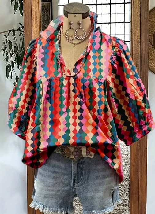 Artesian Patricia Balloon Sleeve Blouse