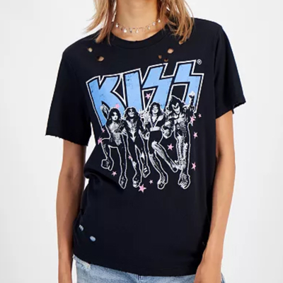 KISS Distressed T-Shirt