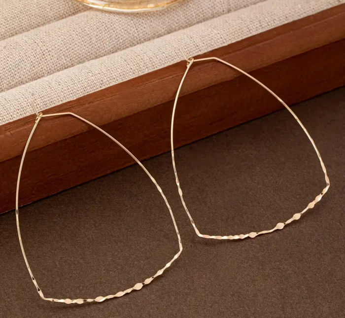 Elegant Geometric Hoop Earrings 