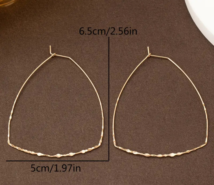Elegant Geometric Hoop Earrings 