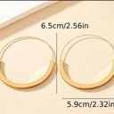  European Hoop Earrings 