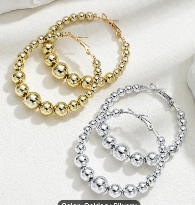 Gorgeous Beaded Hoop Combo