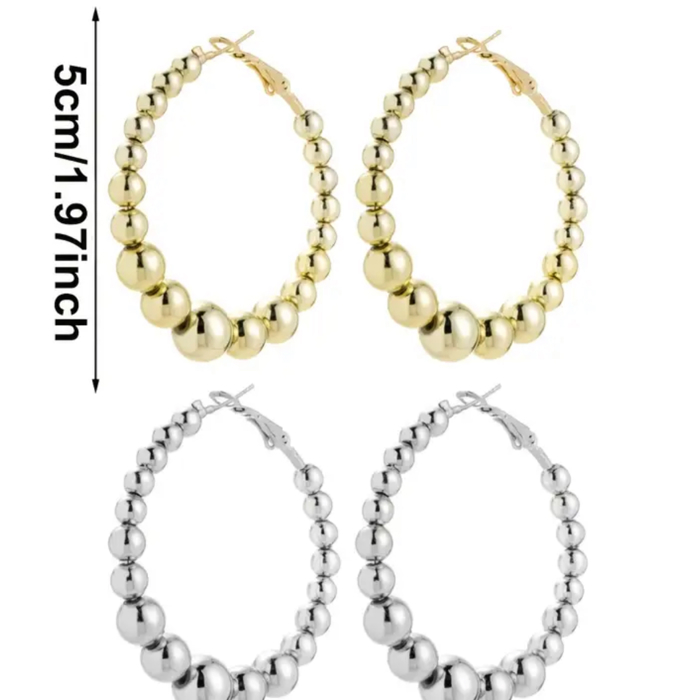 Gorgeous Beaded Hoop Combo