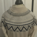  Winter Elements Sweater with Pearl Accents