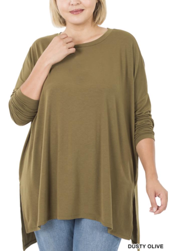 Zenana Dolman Sleeve Tunic PLUS SIZE