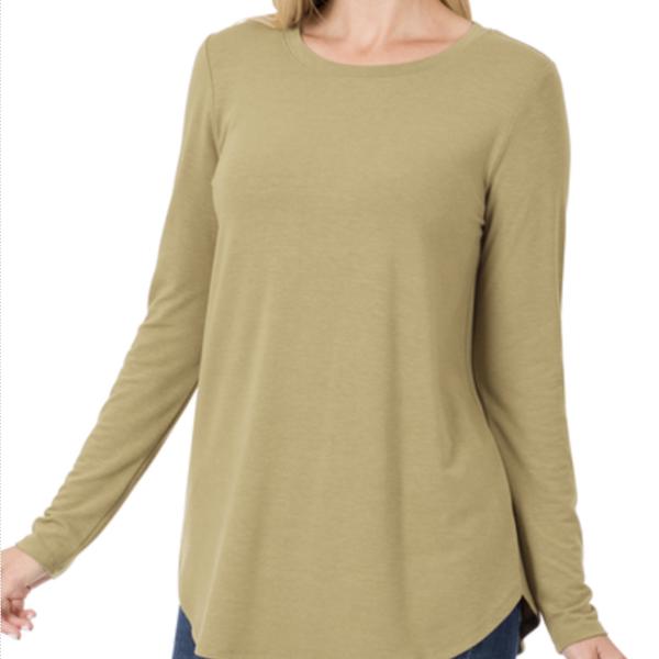 Zenana Long Sleeve Round Neck 