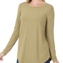  Zenana Long Sleeve Round Neck 