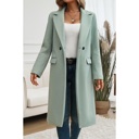  Chic Double Breasted Pocket Lapel Trench