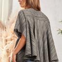  Savanna Jane Aztec Striped Poncho Blouse