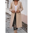  Chic Double Breasted Pocket Lapel Trench