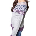  Snow Days Round Neck Knitted Jacquard Sweater