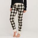  Black & Cream Plaid Bear Family Matching Pajamas