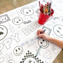  Cool Dude Coloring Table Runner, Happy Dude Themed Birthday, Coloring Page, Giant Coloring Poster, Coloring, One Cool Dude Birthday