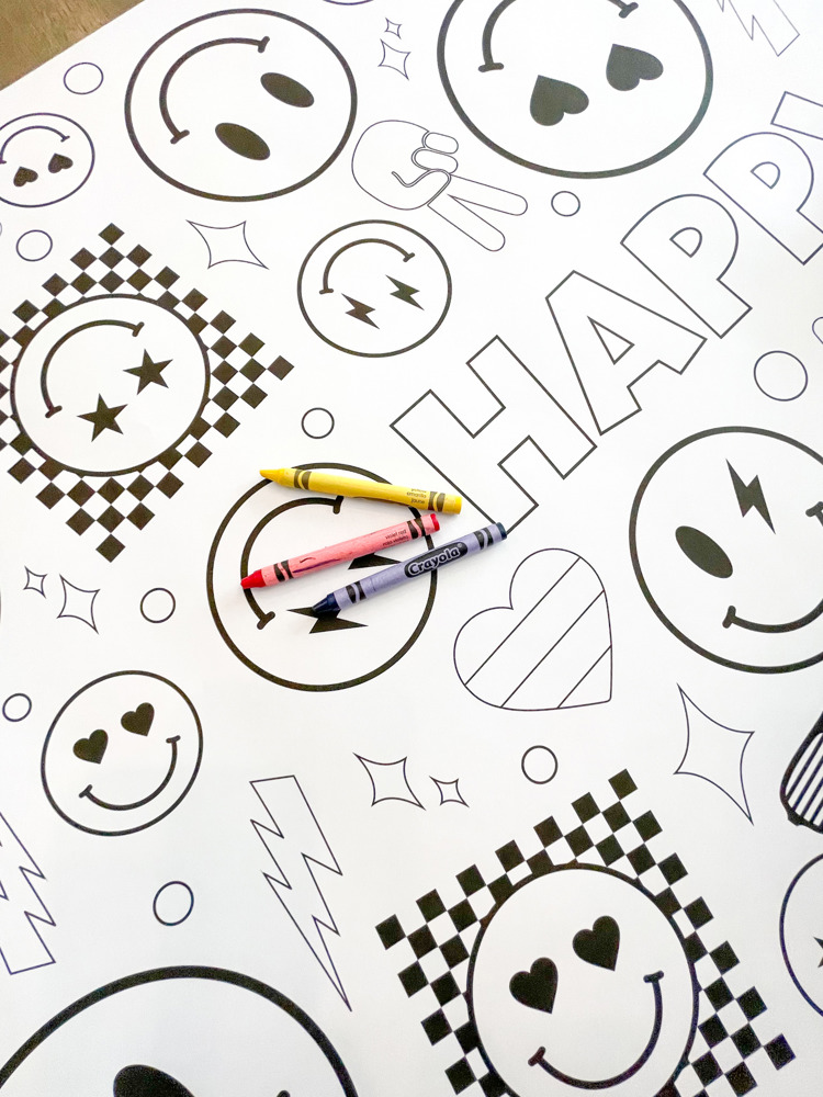 Cool Dude Coloring Table Runner, Happy Dude Themed Birthday, Coloring Page, Giant Coloring Poster, Coloring, One Cool Dude Birthday