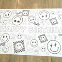  Cool Dude Coloring Table Runner, Happy Dude Themed Birthday, Coloring Page, Giant Coloring Poster, Coloring, One Cool Dude Birthday