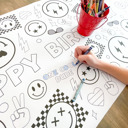  Cool Dude Coloring Table Runner, Happy Dude Themed Birthday, Coloring Page, Giant Coloring Poster, Coloring, One Cool Dude Birthday