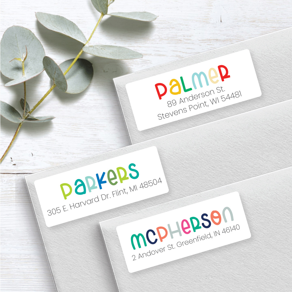 Return Address Labels, Custom Address Labels, Clear Address Labels, Address Labels,