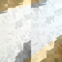  Animal Train Coloring Table Runner Happy Birthday