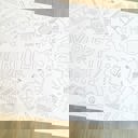  Art Party Coloring Table Runner Art Party