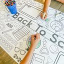  Back to School Coloring Table Runner