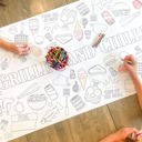  BBQ Coloring Table Runner Summer