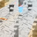  Cars and Trucks Coloring Table Runner