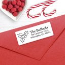  Christmas Address Labels, Christmas Berries, Personalized