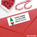  CHRISTMAS Address Labels, Christmas Gnome, Christmas return address labels, Christmas address stickers, holiday stickers, Personalized