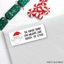  CHRISTMAS Address Labels, Christmas Santa, Christmas return address labels, Christmas address stickers, holiday stickers, Personalized