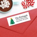  Christmas Address Labels, Christmas Star, Personalized