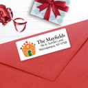  Christmas Address Labels, Colorful Gingerbread House, Personalized