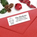  Christmas Address Labels, Gingerbread Woman, Personalized