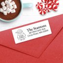  Christmas Address Labels, Happy Holidays Santa, Personalized