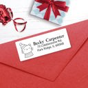  Christmas Address Labels, Happy Kitty, Personalized