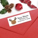  Christmas Address Labels, Happy Rudolph, Personalized