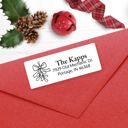  Christmas Address Labels, Mistletoe, Personalized