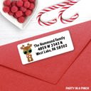  CHRISTMAS Address Labels, Reindeer Sunglasses, Christmas return address labels, Christmas address stickers, Holiday stickers, Personalized