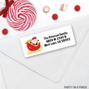  CHRISTMAS Address Labels, Santa Sleigh, Christmas return address labels, Christmas address stickers, Holiday stickers, Personalized