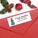  Christmas Address Labels, Stacked Presents, Personalized