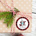  Christmas Be Joyful Favor Sticker Set 2.5"| Personalized