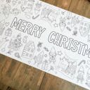  Christmas Gnome Coloring Table Runner Christmas