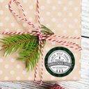  Christmas North Pole  Favor Sticker Set 2.5"| Personalized