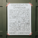  Christmas Countdown Poster, Christmas Countdown, Christmas Poster, Christmas Print, Christmas Party, Christmas Advent, Holiday Countdown