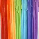  Classic Rainbow Fringe Streamer Backdrop