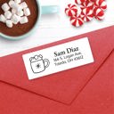  Christmas Address Labels, Hot Cocoa, Personalized