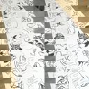  Highland Cow Coloring Table Runner