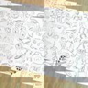  Cowboy Coloring Table Runner
