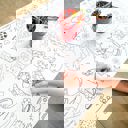  Cowgirl Coloring Table Runner